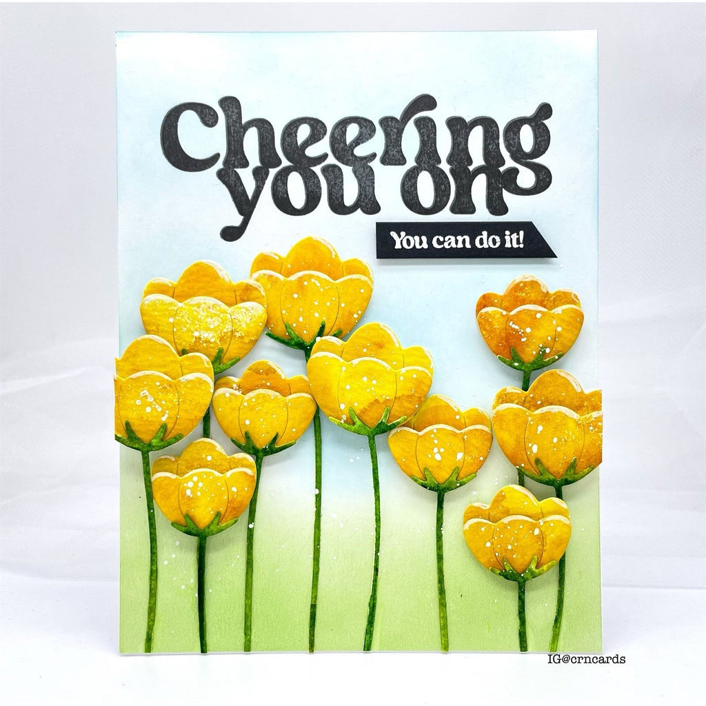 Simon Says Clear Stamps Cheering 1074msc Cheering for You Encouragement Card