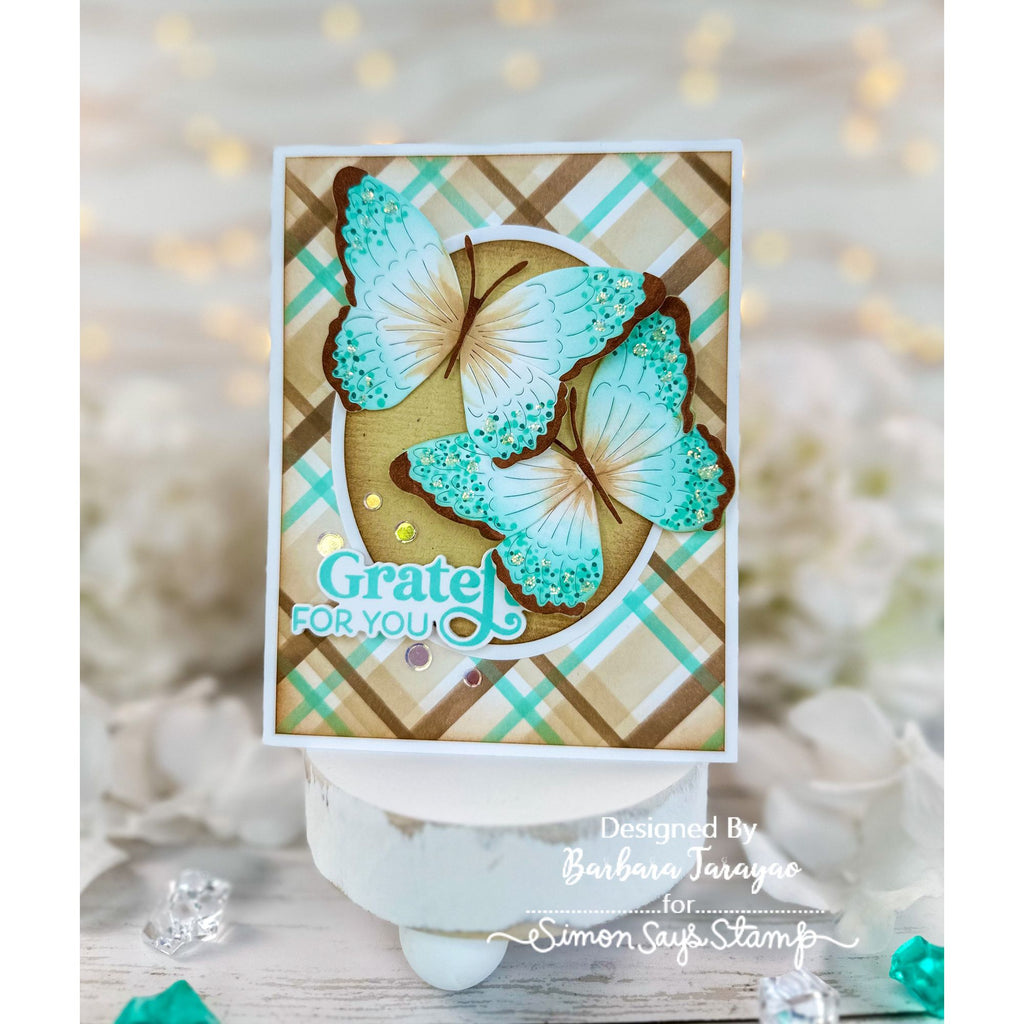 Simon Says Stamp Chelsea Butterfly Wafer Dies s933 Stamptember Grateful Card | color-code:ALT03