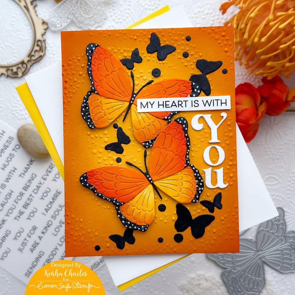 Simon Says Stamp Chelsea Butterfly Wafer Dies s933 Stamptember Sympathy Card | color-code:ALT01