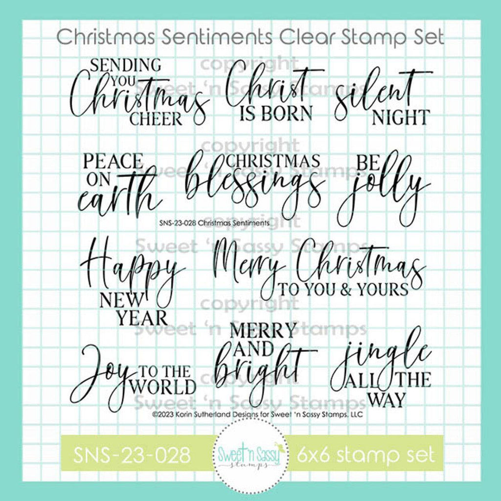 Sweet 'N Sassy Christmas Sentiments Clear Stamps sns-23-028