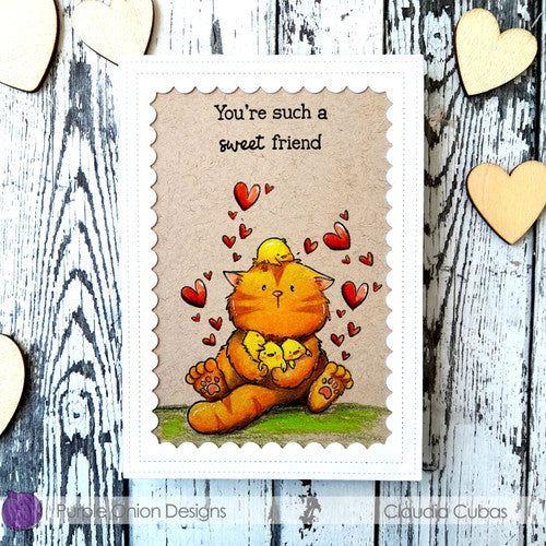 Purple Onion Designs Tofu Hugs Unmounted Cling Stamp pod5027 you're such a sweet friend