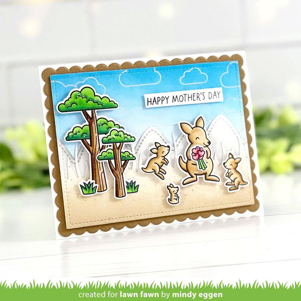 Lawn Fawn Kanga-rrific Add-On Clear Stamps lf3346 happy mother's day