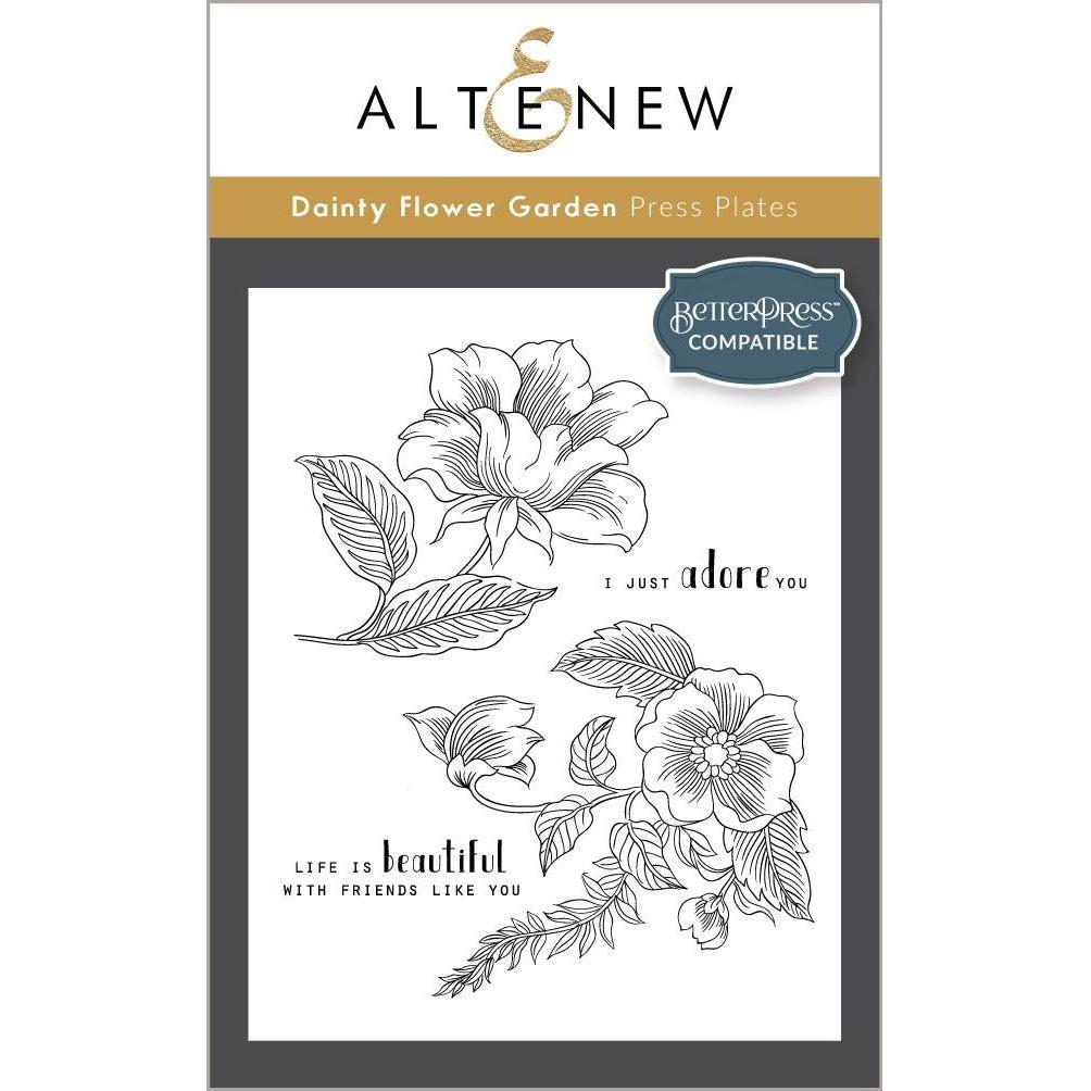 Altenew Dainty Flower Garden Press Plates ALT8059