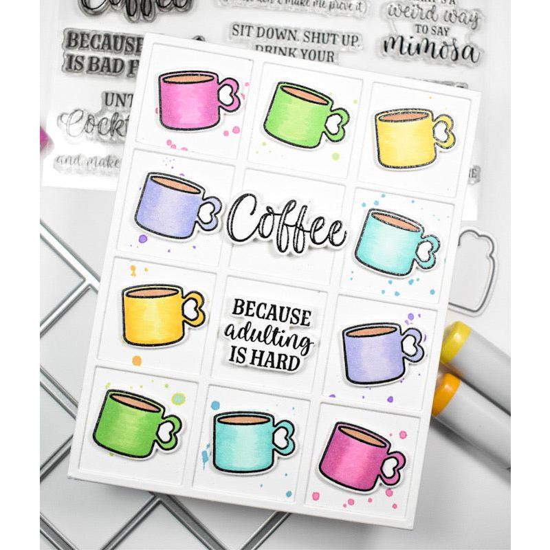 Simon Says Stamp Coffee Time Wafer Dies 1110sdc Stamptember Coffee Card | color-code:ALT04