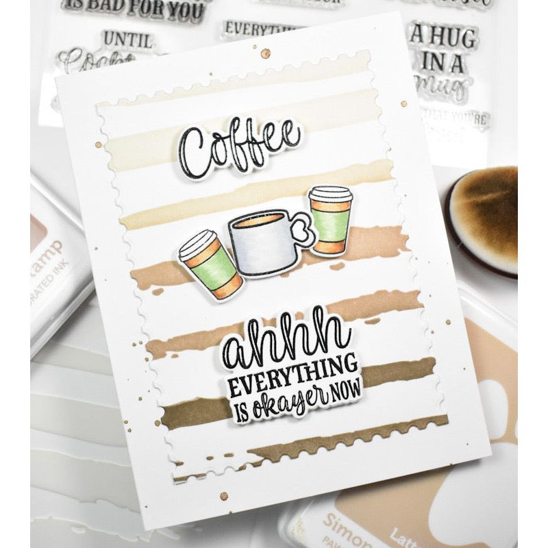 Simon Says Clear Stamps Coffee Time 2071ssc Stamptember Coffee Card