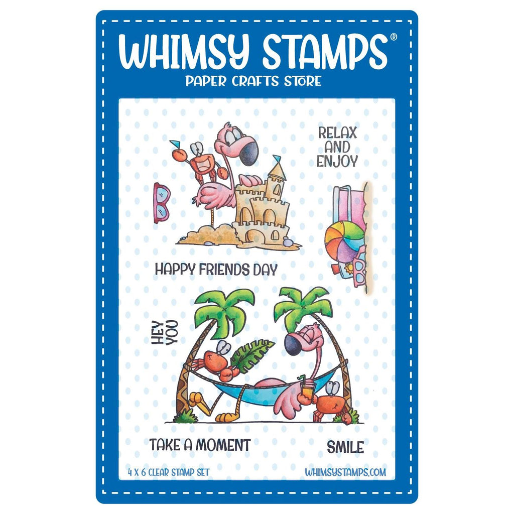 Whimsy Stamps Beach Babes Clear Stamps DP1114