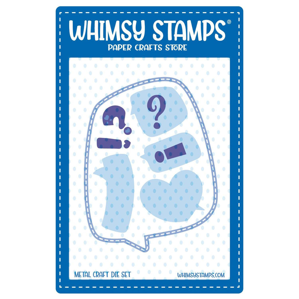 Whimsy Stamps Comic Speech Bubbles 2 Dies wsd314b