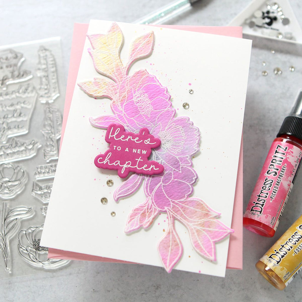 Simon Says Stamps and Dies Graceful Flowers set819gf New Chapter Card | color-code:ALT02