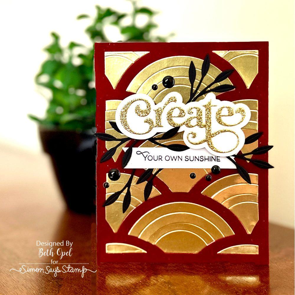 Simon Says Stamps and Dies and Fancy Create Bundle set808fc Sunny Vibes Create Card