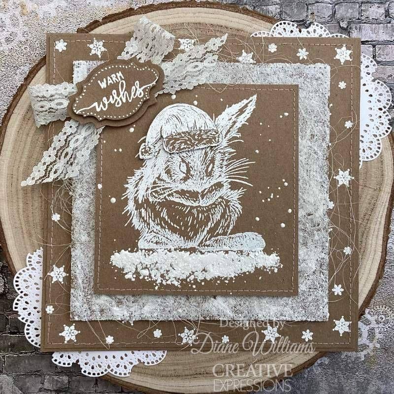 Creative Expressions Warm Bunny Wishes Clear Stamps umsdb161 Bunny