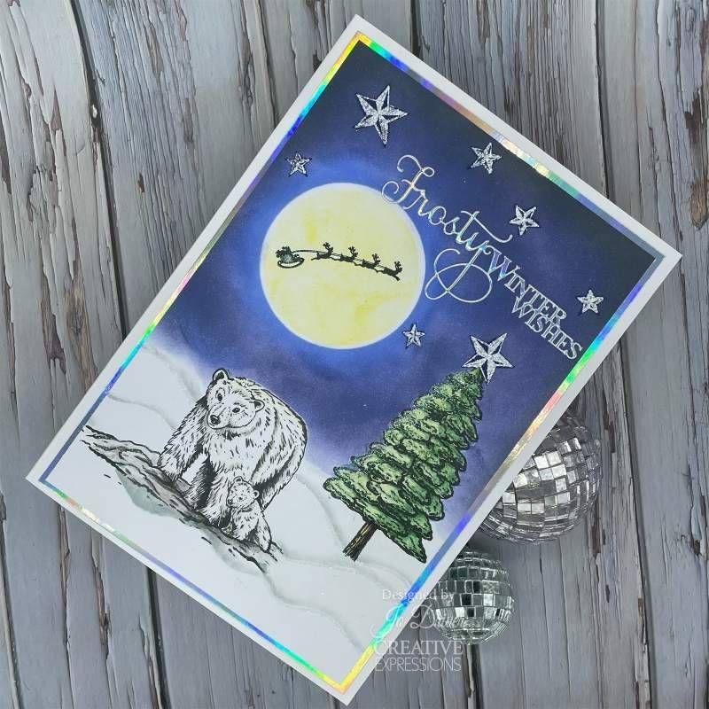 Creative Expressions Polar Night Clear Stamps umsdb163 Winter Wishes