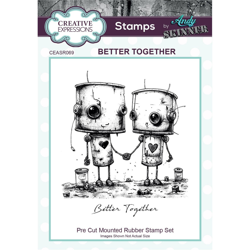 Creative Expressions Botology Better Together Cling Stamps ceasr069
