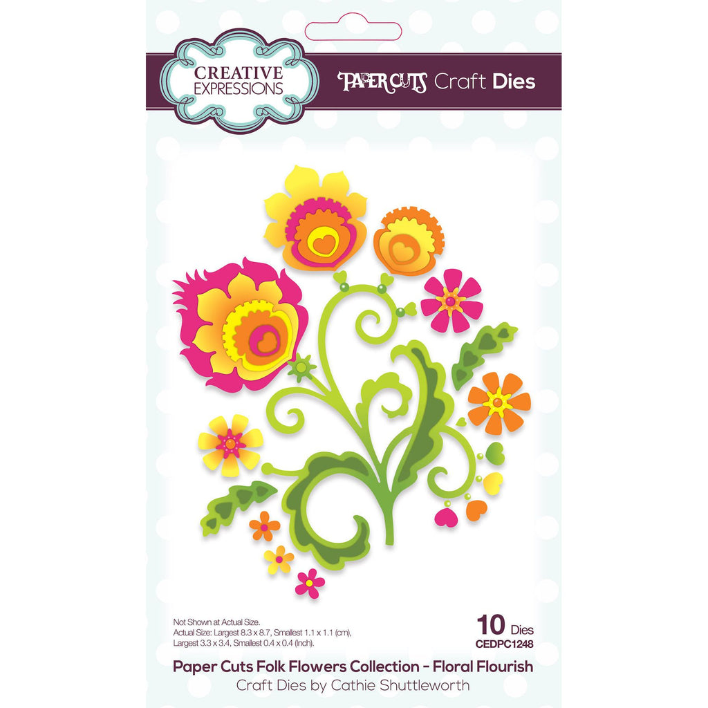 Creative Expressions Floral Flourish Dies cedpc1248