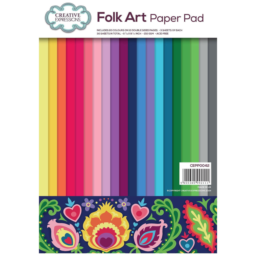 Creative Expressions Folk Art Paper Pad cepp0042