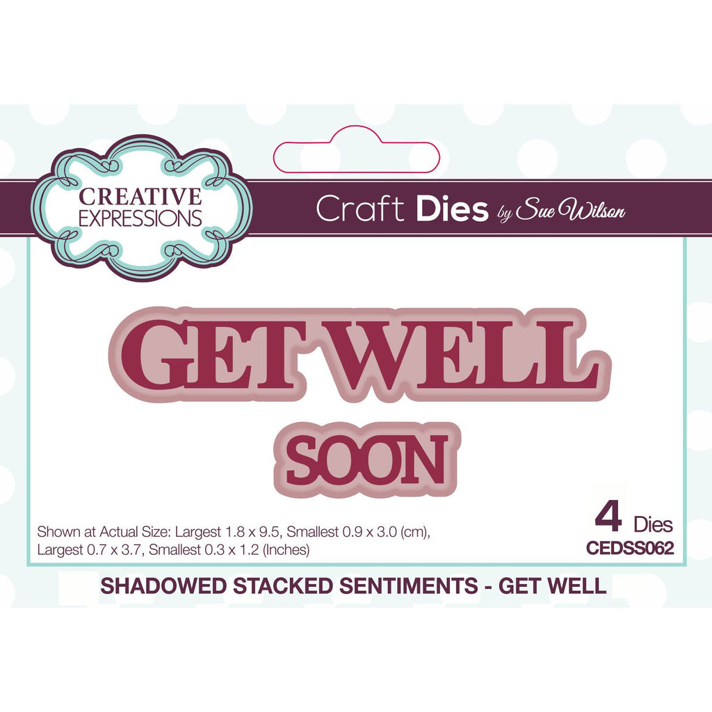 Creative Expressions Get Well Sentiment Dies cedss062