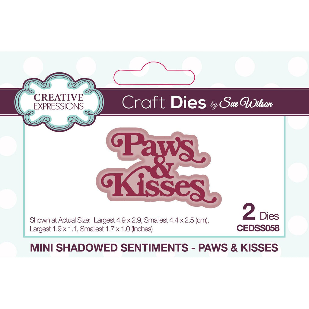 Creative Expressions Paws and Kisses Craft Dies cedss058