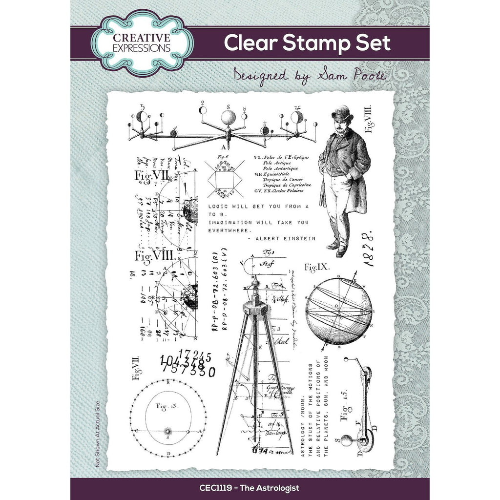 Creative Expressions The Astrologist Clear Stamp Set cec1119