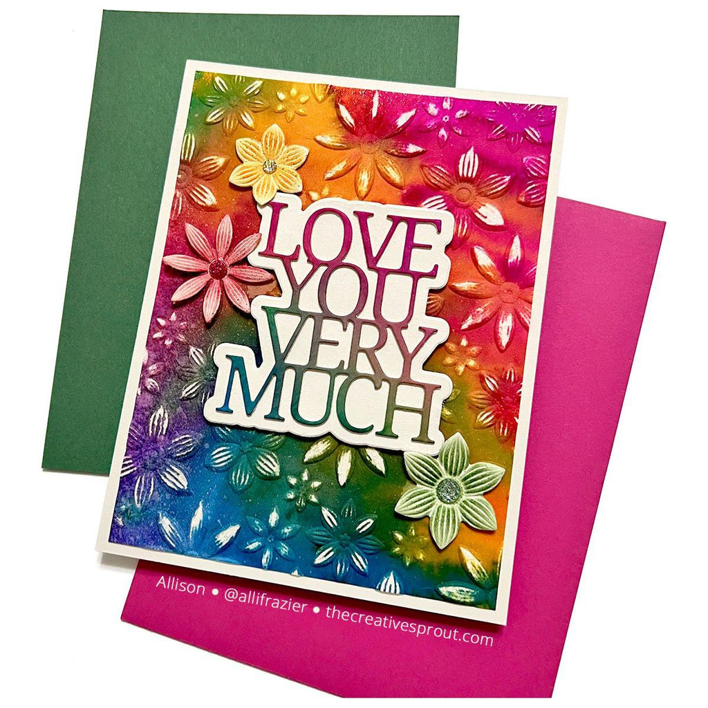 Simon Says Stamp Embossing Folder and Cutting Dies Crimped Floral sfd376 Stamptember Love Card | color-code:ALT03