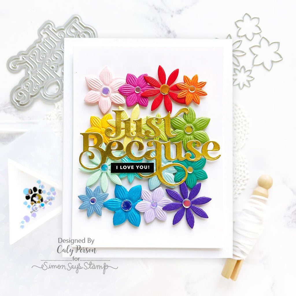 Simon Says Stamp Embossing Folder and Cutting Dies Crimped Floral sfd376 Stamptember Just Because | color-code:ALT04