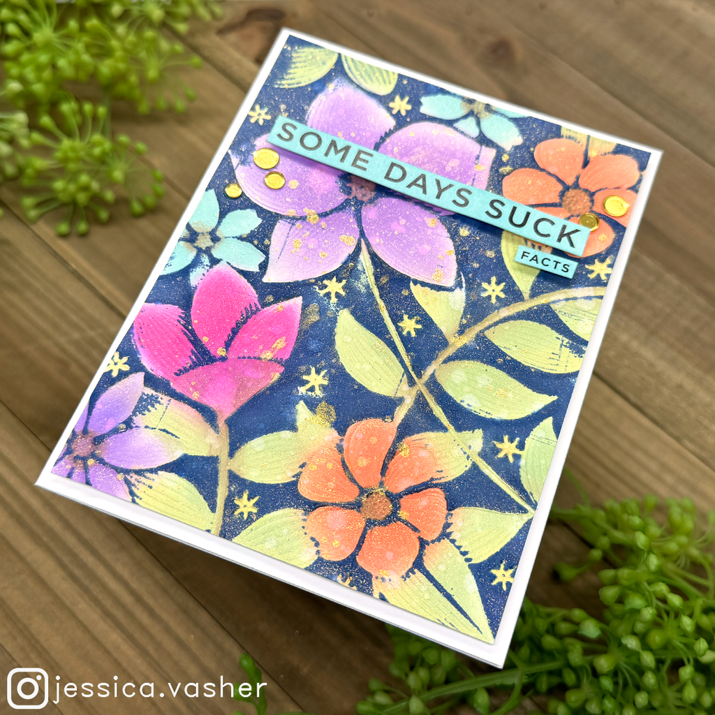 Simon Says Stamp Embossing Folder and Cutting Dies Crimped Blossoms sfd378 Cheering for You Encouragement Card | color-code:ALT01