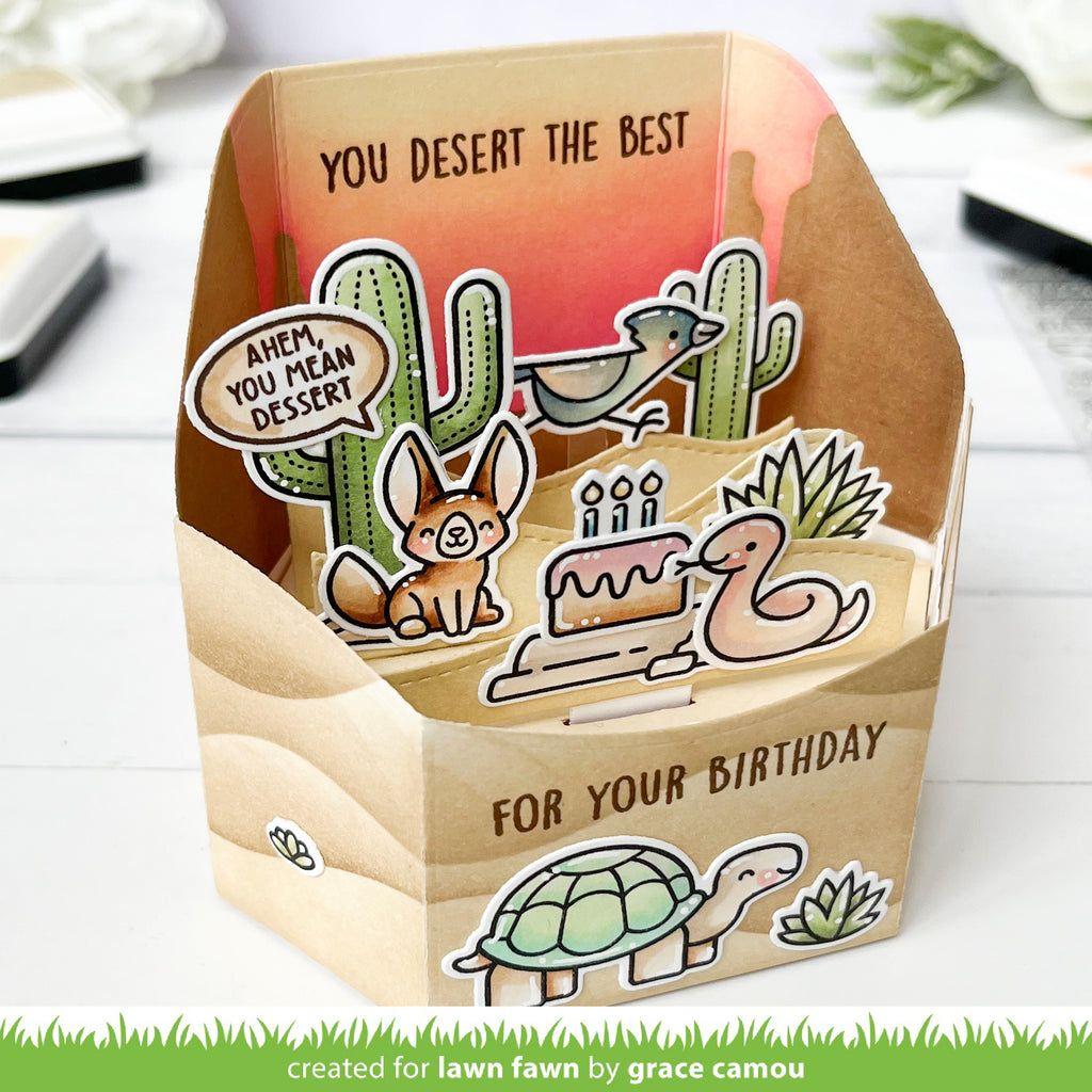 Lawn Fawn Critters in the Desert Clear Stamps lf3415 For Your Birthday