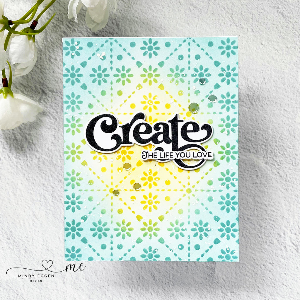 Simon Says Stamp Stencil Crochet Blocks 1036st Sunny Vibes Create Card | color-code:ALT02