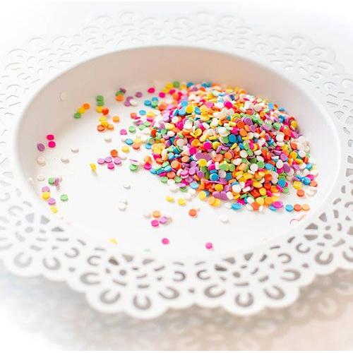 Pretty Pink Posh Bright Rainbow Clay Confetti product image