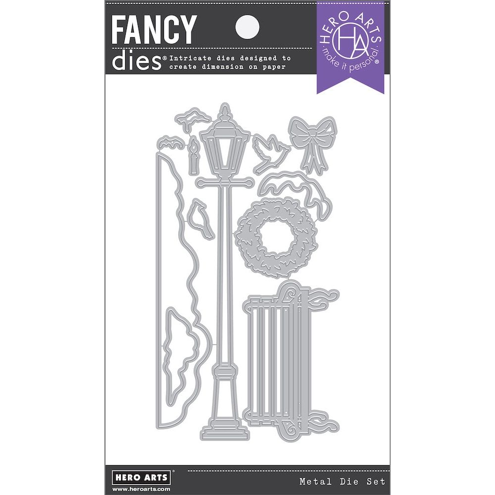 Hero Arts Snowy Street Lamp Fancy Die Set df210