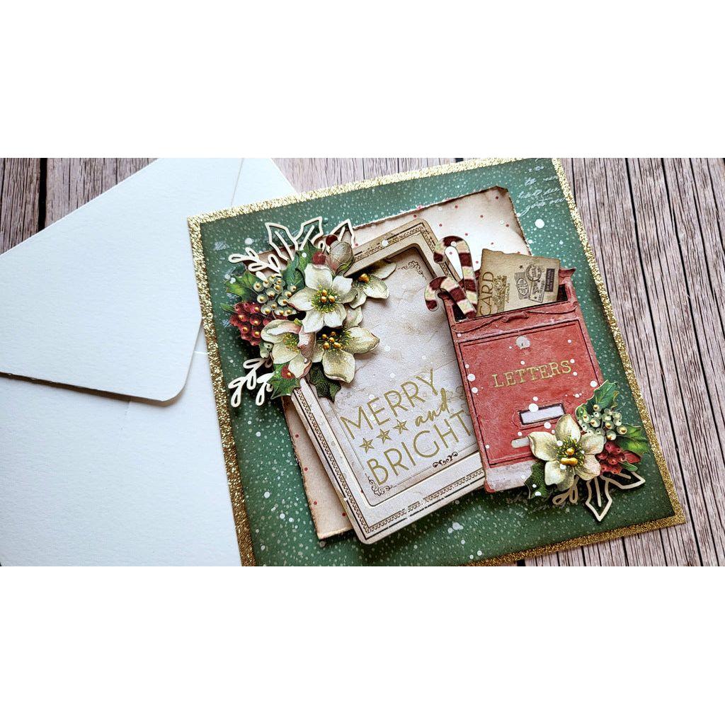 Stamperia Create Happiness Christmas Letters Ephemera dflct32 merry card 