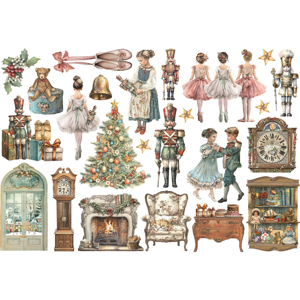 Stamperia The Nutcracker Ephemera dflct51 pieces