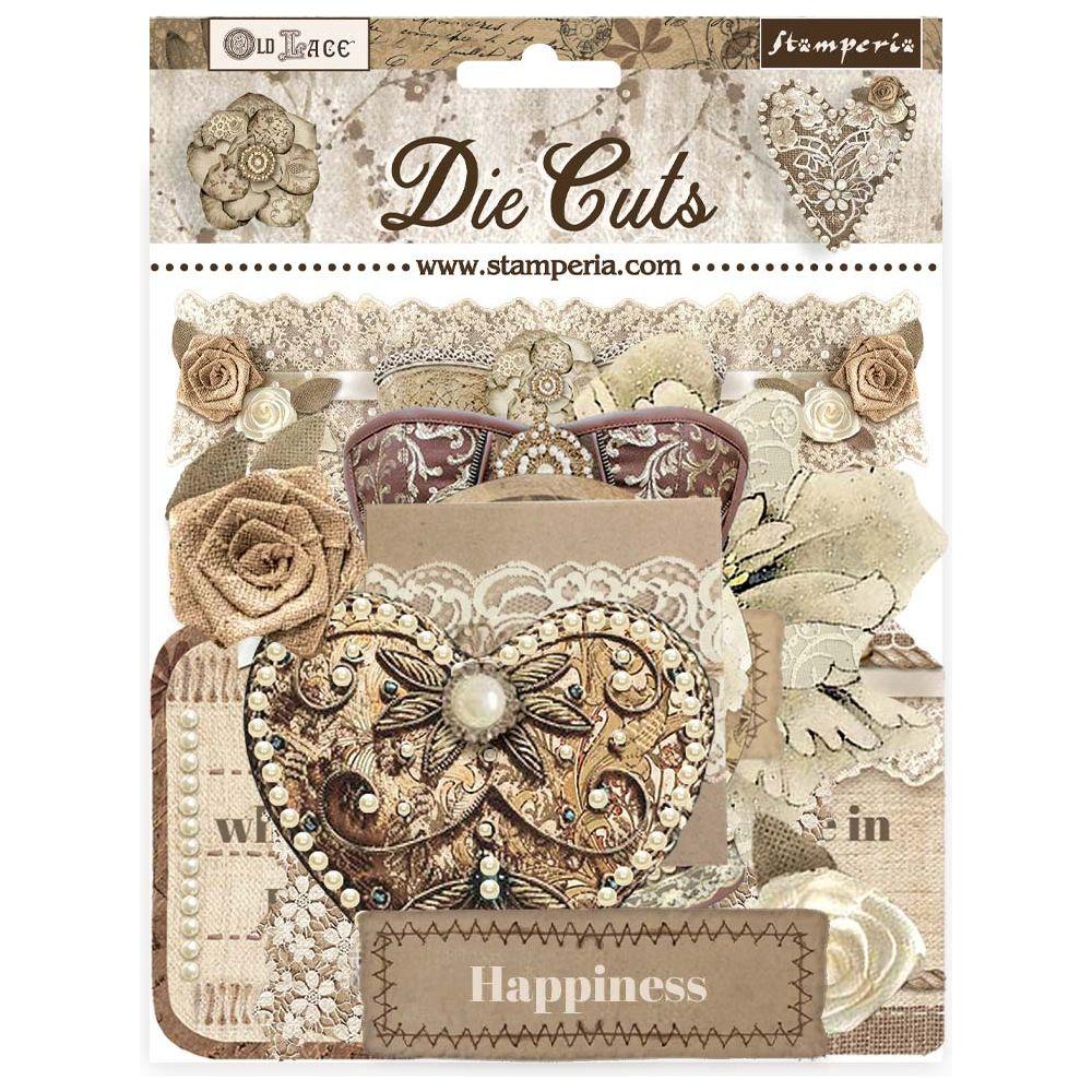 Stamperia Old Lace Assorted Die Cuts dfldc107 package