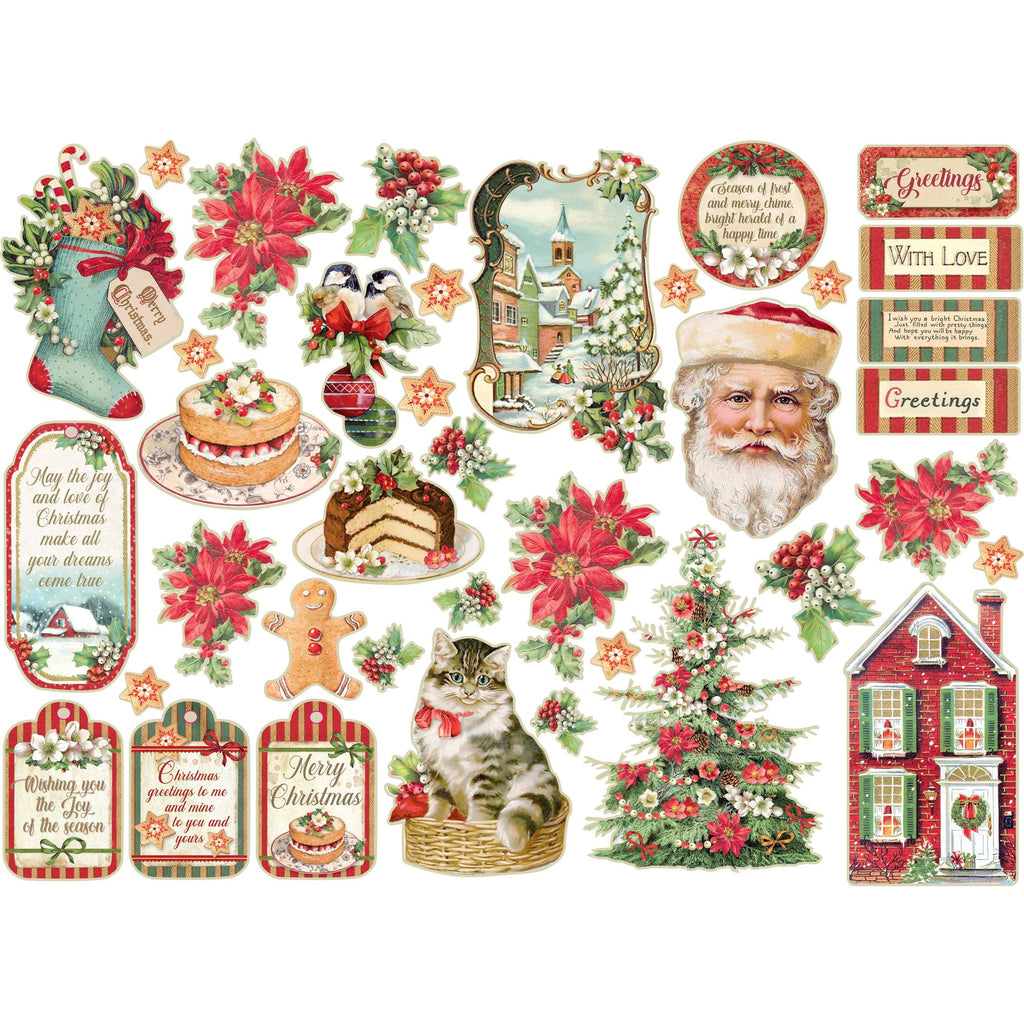 Stamperia CLASSIC CHRISTMAS Die Cuts dfldc44