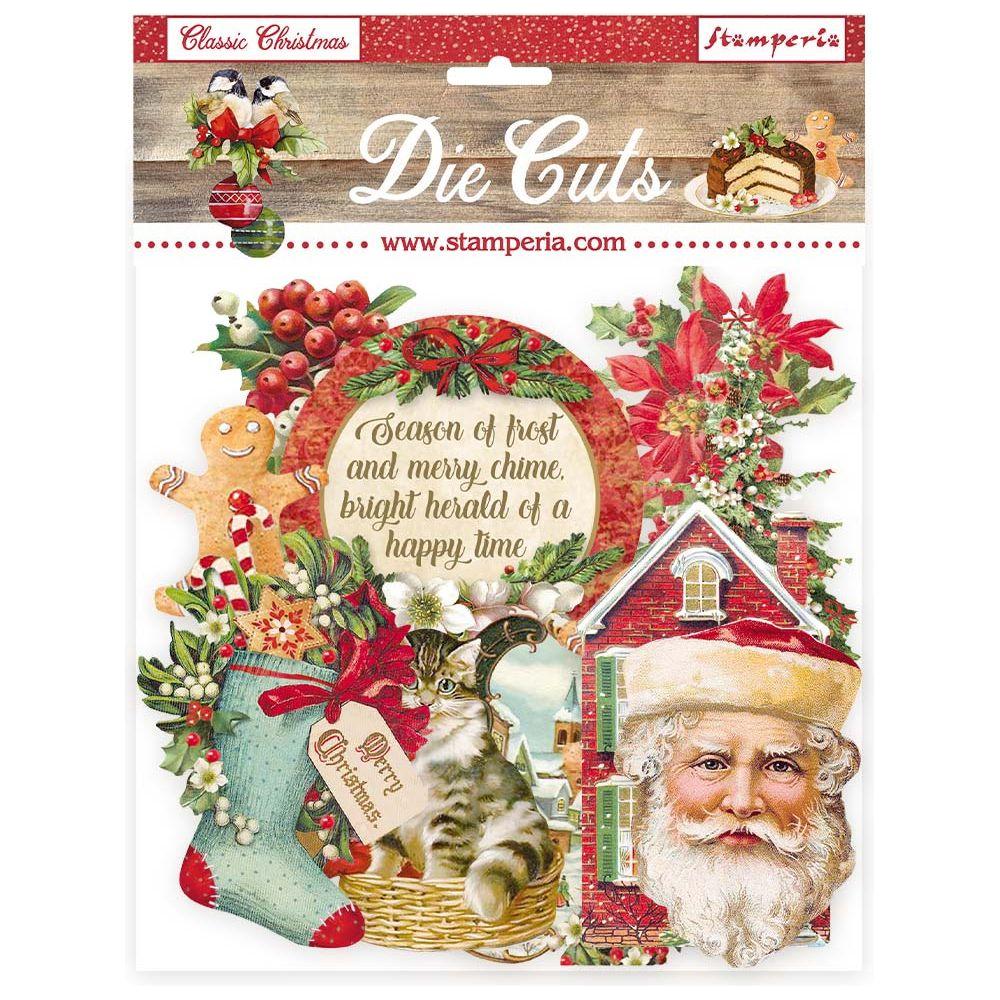 Stamperia CLASSIC CHRISTMAS Die Cuts dfldc44 package