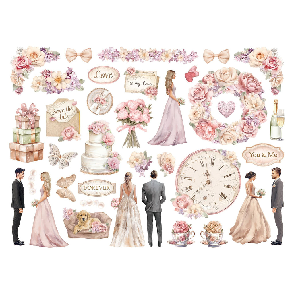 Stamperia Romance Forever Ceremony Edition Die Cuts dfldc89 pieces