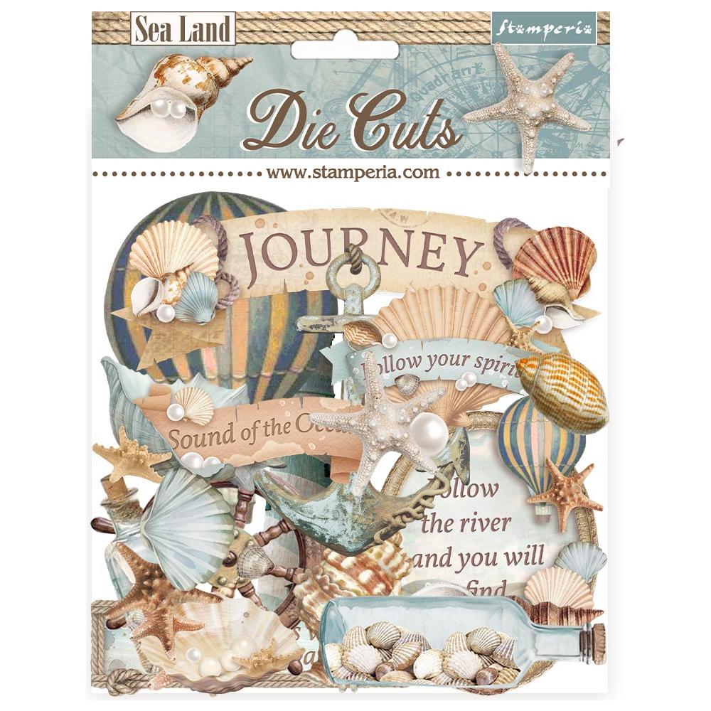 Stamperia Sea Land Assorted Die Cuts dfldc95 package