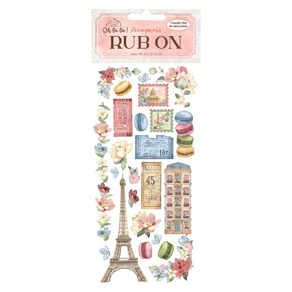 Stamperia Create Happiness Oh La La Tour Eiffel Rub Ons dflrb28