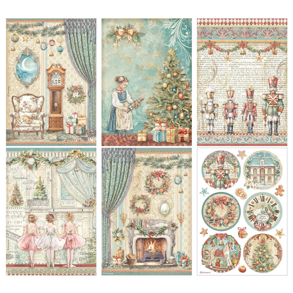 Stamperia The Nutcracker Rice Paper A4 dfsa4xnt pages