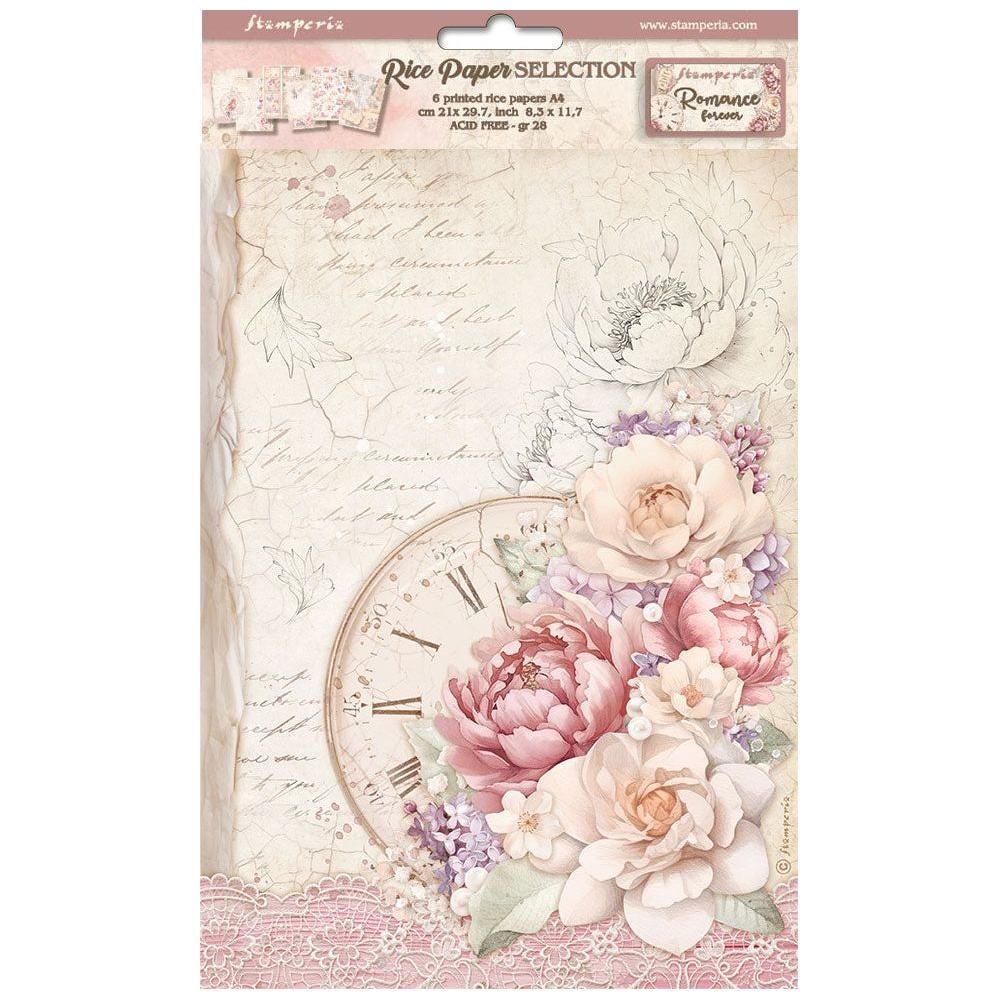 Stamperia Romance Forever Selection A4 Rice Paper dfsa4xrm