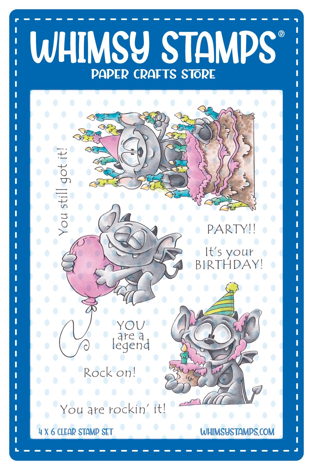 Roaring Birthday Clear Stamps
