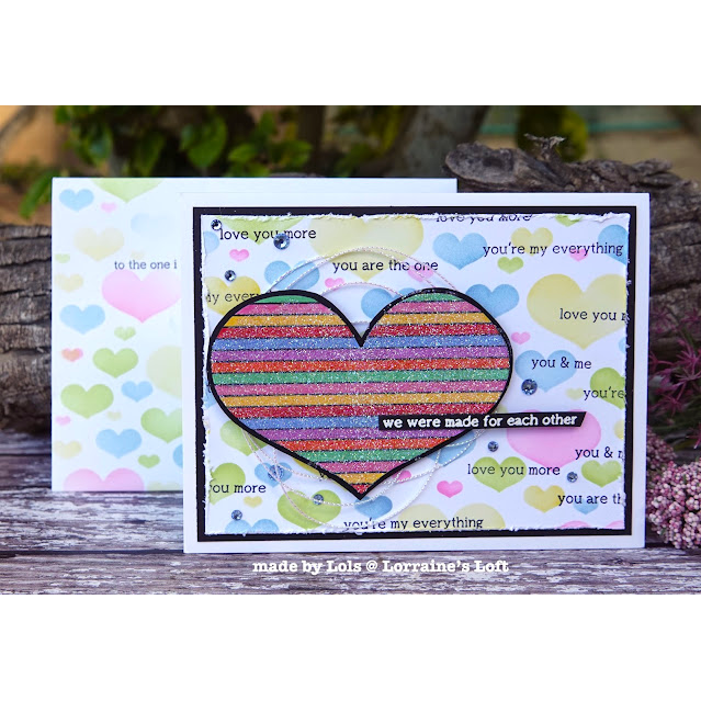 Simon Says Stamp Lined Heart Wafer Dies 1233sdc To Be Loved Love Card | color-code:ALT02