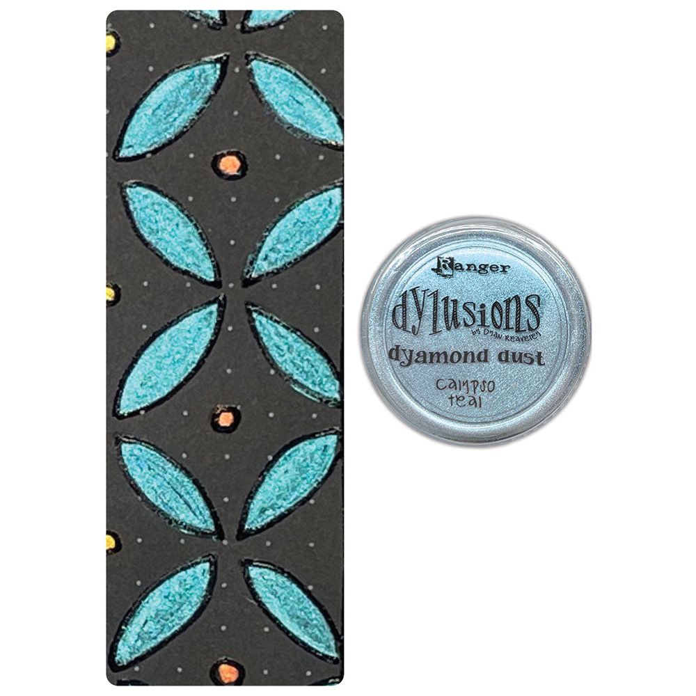 Ranger Dylusions Calypso Teal Dyamond Dust dym83771 sample