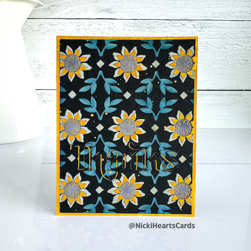 Ranger Simon Hurley Slippery When Wet Lunar Paste hua77329 Colorful Sunflower Card | color-code:ALT04