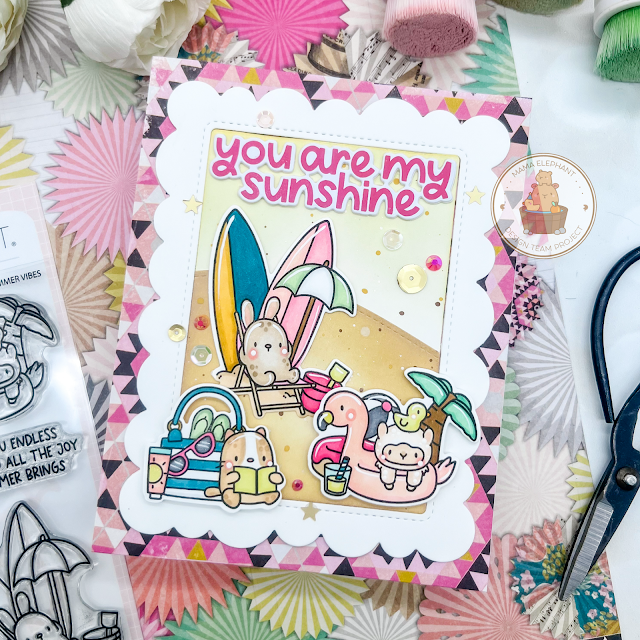 Mama Elephant Like Family Clear Stamps you are my sunshine