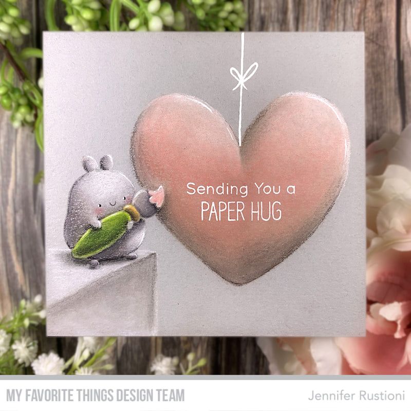 My Favorite Things Crafty Friends Clear Stamps and Dies Sending Paper Hug | color-code:alt1