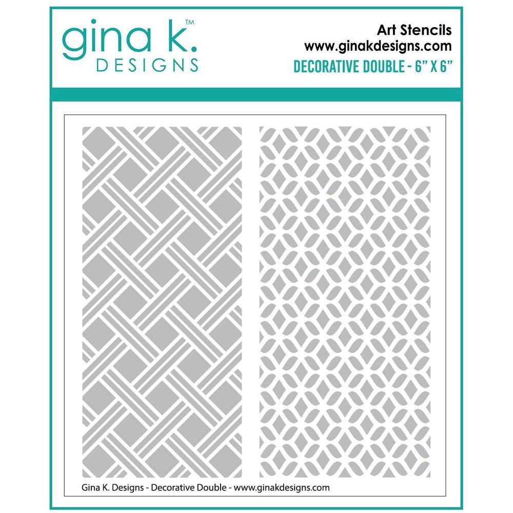 Gina K Designs Decorative Double Stencil gkdst60