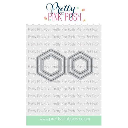 Pretty Pink Posh Decorative Hexagons Dies