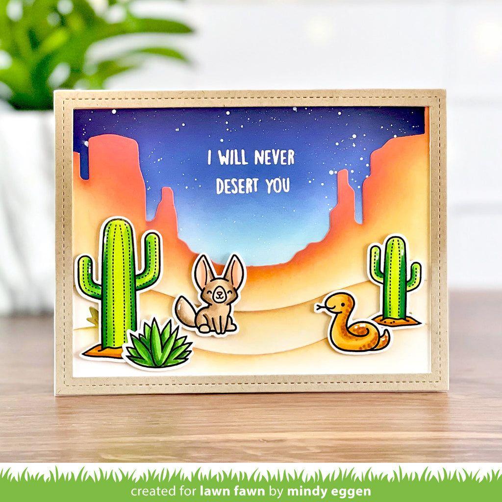 Lawn Fawn Critters in the Desert Clear Stamps lf3415 I Will Never Desert You