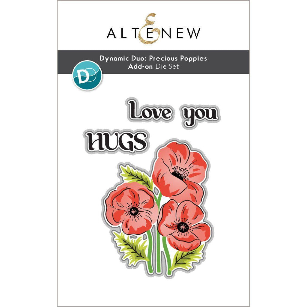 Altenew Dynamic Duo Precious Poppies Add-On Dies alt10227