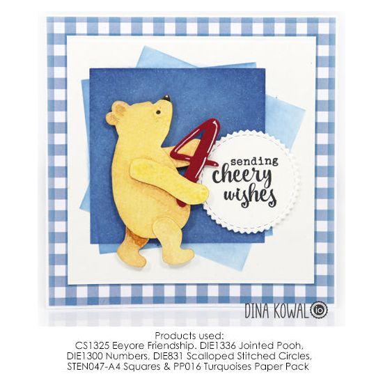 Impression Obsession Squares Stencil Set sten047 cheery