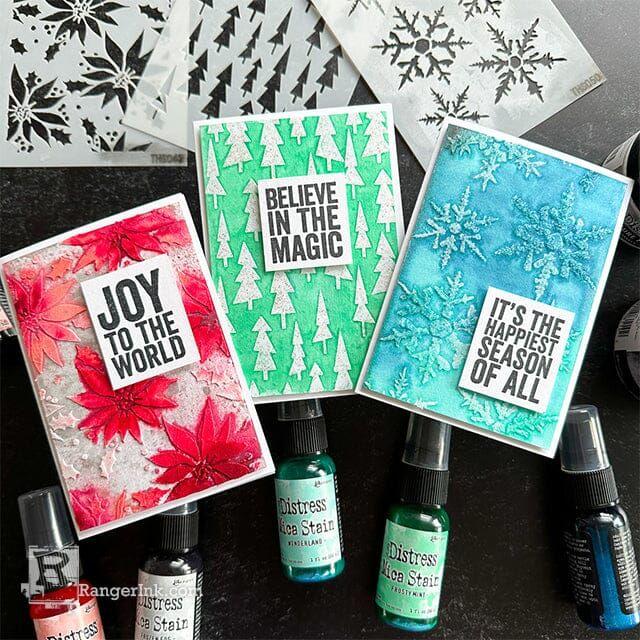 Tim Holtz Distress Holiday Mica Stain Set 5 Ranger tsck84365 Christmas Cards | color-code:ALT01